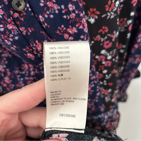 Free People Lost In You Purple Floral Printed Tunic Mini Dress - Picture 4 of 8